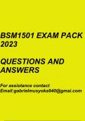 BSM1501 Exam pack 2023