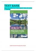 Test Bank Health Promotion Throughout The Life Span 9th Edition