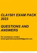 Commercial Law IA(CLA1501 Exam pack 2023)