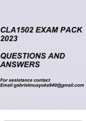 Commercial Law IB(CLA1502 Exam pack 2023)