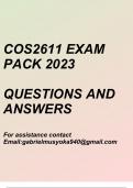 Programming: Data Structures(COS2611 Exam pack 2023)