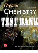 TEST BANK for Organic Chemistry with Biological Topics 6th Edition by Janice Smith. All Chapters 1-30. (Complete Download).