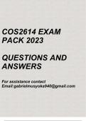 Programming: Contemporary Concepts(COS2614 Exam pack 2023)