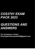 Theoretical Computer Science III(COS3701 Exam pack 2023)