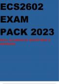 ECS2602 EXAM PACK 2023 