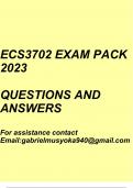 International Trade(ECS3702 Exam pack 2023)
