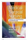 Test Bank For Medical-Surgical Nursing: Concepts for Interprofessional Collaborative Care, 9th Edition by Donna D. Ignatavicius||ISBN NO:0323444199||ISBN NO:13,978-0323444194||All Chapters||Complete Guide A+