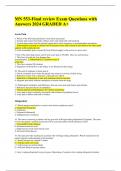 MN 553-Final review Exam Questions with Answers 2024 GRADED A+