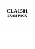 CLA1501 Exam Pack 2024 - DISTINCTION GUARANTEED