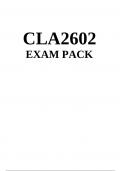 CLA2602 Exam Pack 2024 - DISTINCTION GUARANTEED