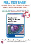 Test Bank For The Human Body in Health and Illness 7th Edition By Barbara Herlihy