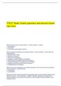 TNCC Study Guide questions and answers latest top score.