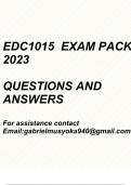 EDC1015 Exam pack 2023