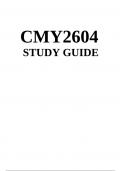 CMY2604 STUDY GUIDE