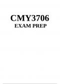 CMY3706 EXAM PREP 2024 - DISTINCTION GUARANTEED