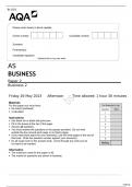 AQA AS BUSINESS Paper 2(7131/2)Business 2 QUESTION PAPER June 2023