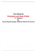 Test Bank for Urinalysis and Body Fluids 7th Edition by Susan King Strasinger, Marjorie Schaub Di Lorenzo 