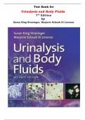 Test Bank for Urinalysis and Body Fluids 7th Edition by Susan King Strasinger, Marjorie Schaub Di Lorenzo |All Chapters, Complete Q & A, Latest|