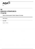 AQA  AS ENGLISH LITERATURE B 7716/1B  Paper 1B Literary genres: Drama: Aspects of comedy Mark scheme  June 2023  Version: 1.0 Final 