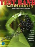 TEST BANK for Chemistry, The Central Science 15th Edition Theodore Brown; Eugene LeMay; Bruce Bursten. (Complete Chapters 1-24)