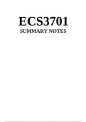 ECS3701 SUMMARY NOTES
