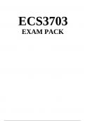 ECS3703 EXAM PACK 2023 - DISTINCTION GUARANTEED