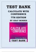 CALCULATE WITH CONFIDENCE, 7TH EDITION BY DEBORAH MORRIS TEST BANK ISBN 9780323396837