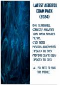 AED3701 Latest Exam Pack 2024