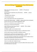 CIE A Level Biology 9700: Respiration Exam With Questions and Answers
