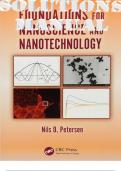 SOLUTIONS MANUAL for Foundations for Nanoscience and Nanotechnology 1st Edition by Nils Petersen ISBN 9781482259100 (Complete Chapter 1-17)