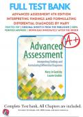 Test Bank for Advanced Assessment 4th Edition Interpreting Findings and Formulating Differential Diagnoses By Mary Jo Goolsby, 9780803668942, Chapter 1-22 All Chapters with Answers and Rationals
