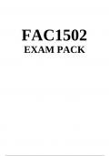 FAC1502 Exam Pack 2023 - DISTINCTION GUARANTEED