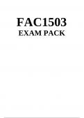 FAC1503 EXAM PACK 2023  - DISTINCTION GUARANTEED