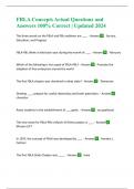 FBLA Concepts Actual Questions and Answers 100% Correct | Updated 2024