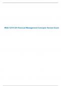 WGU C214 OA Financial Management Concepts Version Exam
