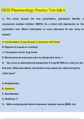 HESI Pharmacology Practice Test Newest Questions and Answers (2024 / 2025) (Verified Answers)