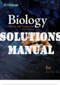 SOLUTIONS MANUAL for Biology Today and Tomorrow With Physiology 6th Edition ISBN 9798214338446 by Cecie Starr; Christine Evers; Lisa Starr (Complete Chapters 1-29)