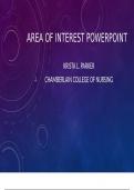NURS 500- Area of Interest PowerPoint.
