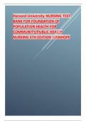 test bank for foundation of population health for community public health nursing 5th edition by stanhope.