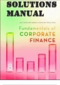 SOLUTIONS MANUAL for Fundamentals of Corporate Finance (Australia) 8th edition Ross, Westerfield and Jordan.