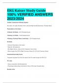 EKG Kaiser Study Guide 100% VERIFIED ANSWERS  2023/2024