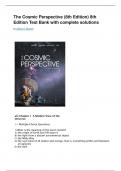 The Cosmic Perspective (8th Edition) 8th Edition Test Bank with complete solutions by Jeffrey O. Bennett 