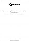 2022 HESI Med Surg Exit Exam (V1 Version 1) Brand New Q&As +  Guaranteed A+ 