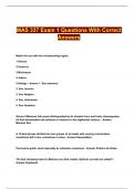MAS 337 Exam 1 Questions With Correct Answers
