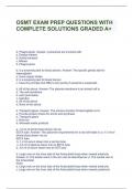 OSMT EXAM PREP QUESTIONS WITH COMPLETE SOLUTIONS GRADED A+