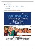 Test Bank for Wongs Nursing Care of Infants and Children, Marilyn J. Hockenberry, Elizabeth A. Duffy & Karen Gibbs, 12th Edition