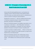 AFSB 151 - Principles of Suretyship (Ch. 3: Bond Production) Exam 2023