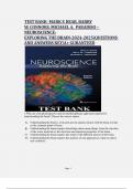 TEST BANK- MARK F. BEAR, BARRY W. CONNORS, MICHAEL A.  PARADISO – NEUROSCIENCE- EXPLORING THE BRAIN-2024-2025|QUESTIONS AND ANSWERS KEY|A+ GURANTEED