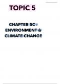 Unit 4 notes biology IAL edexcel, Environment and climate change