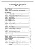 Samenvatting Strafrecht en strafprocesrecht voor bachelors (veertiende editie), ISBN: 9789400013551 Strafrecht En Strafprocesrecht (14/20 eerste zit)